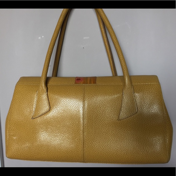 Authentic Wanlima Leather Purse, Yellow - Picture 2 of 5